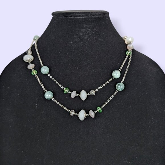 (2/$20) Vintage Long Beaded Chain Necklace - Picture 3 of 5